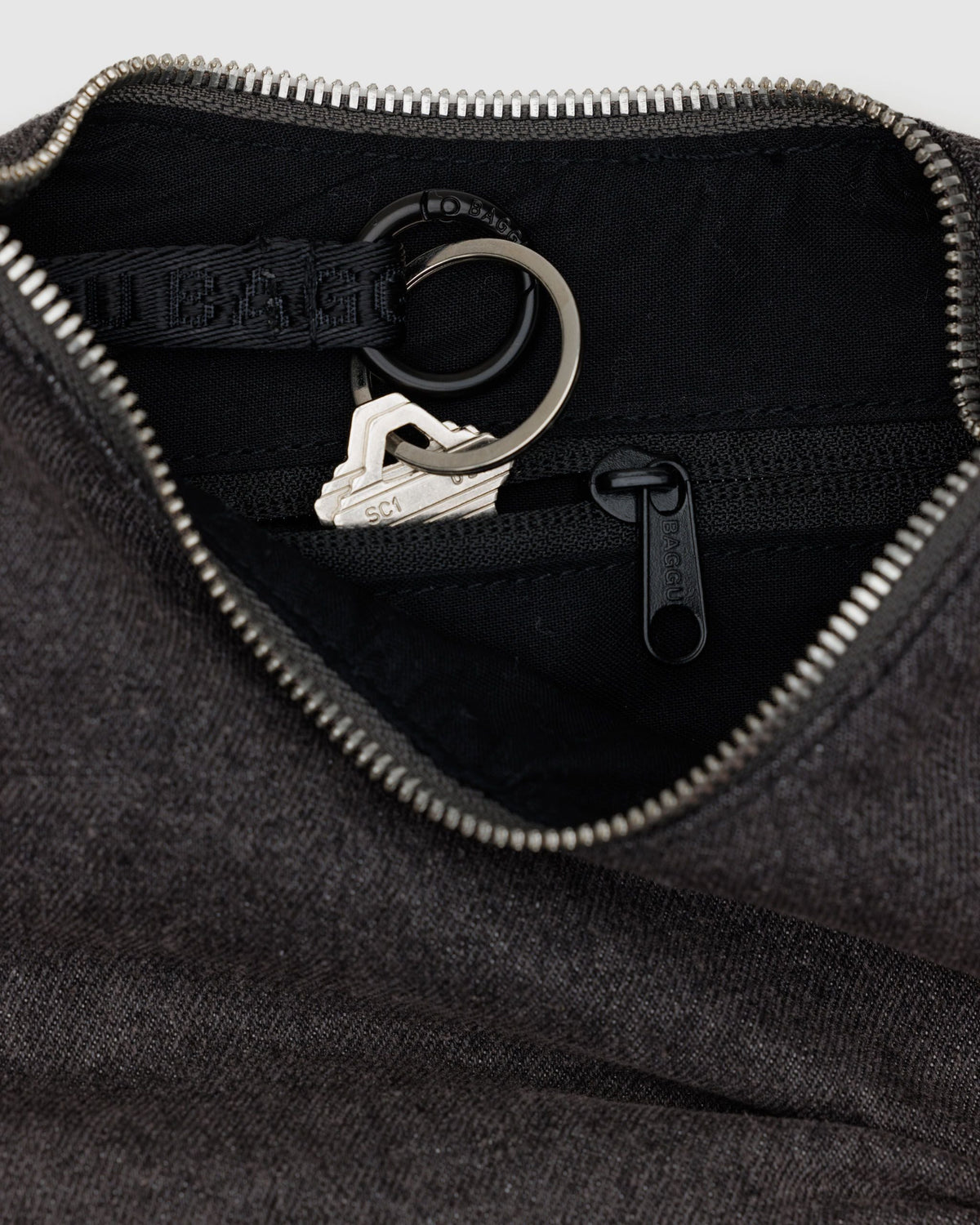 Baggu Small Denim Crescent Bag