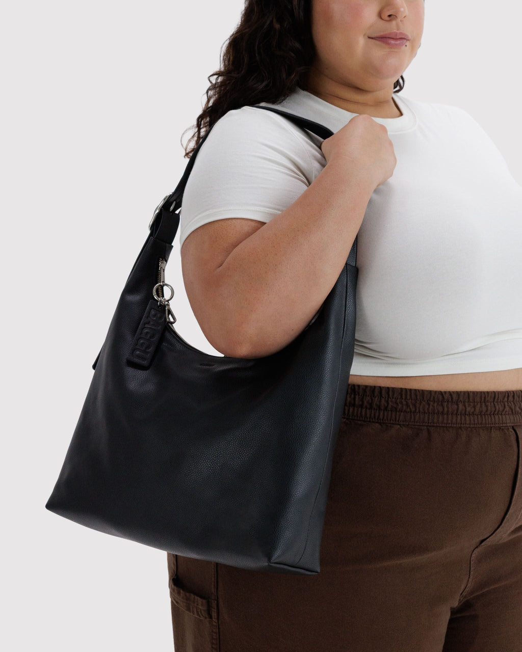Baggu Recycled Leather Shoulder Bag