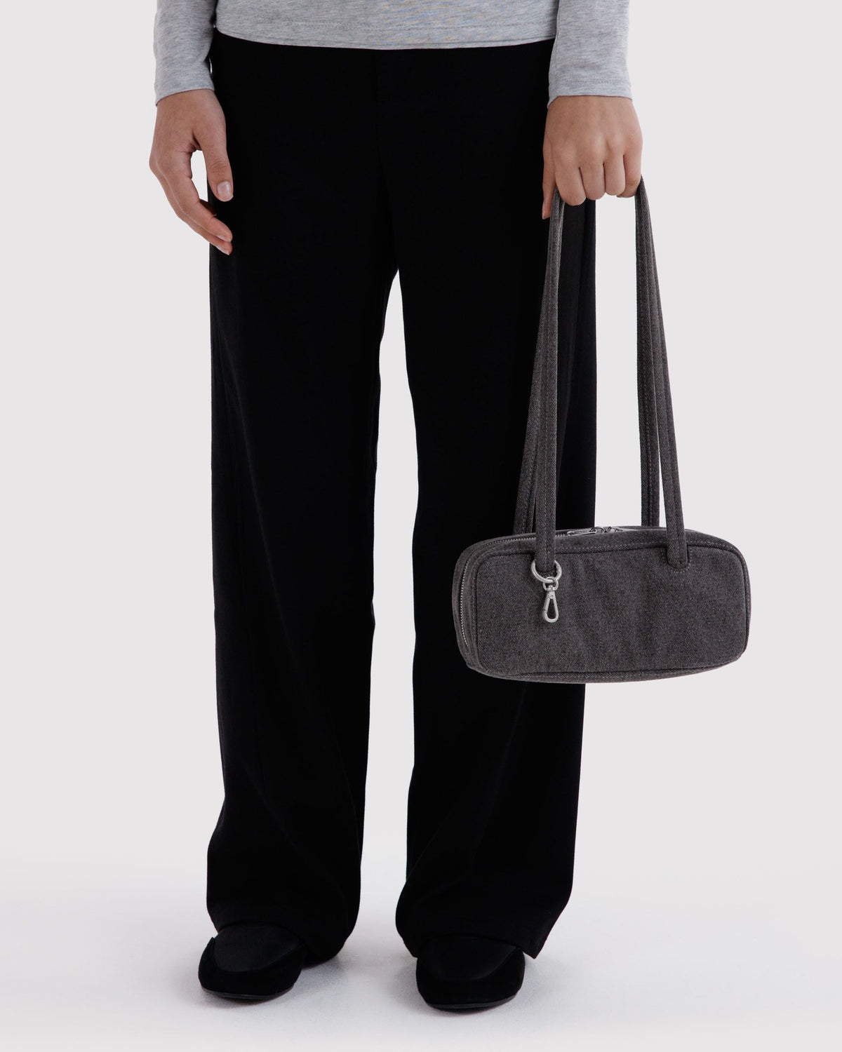 Baggu Small Denim Bowler Bag