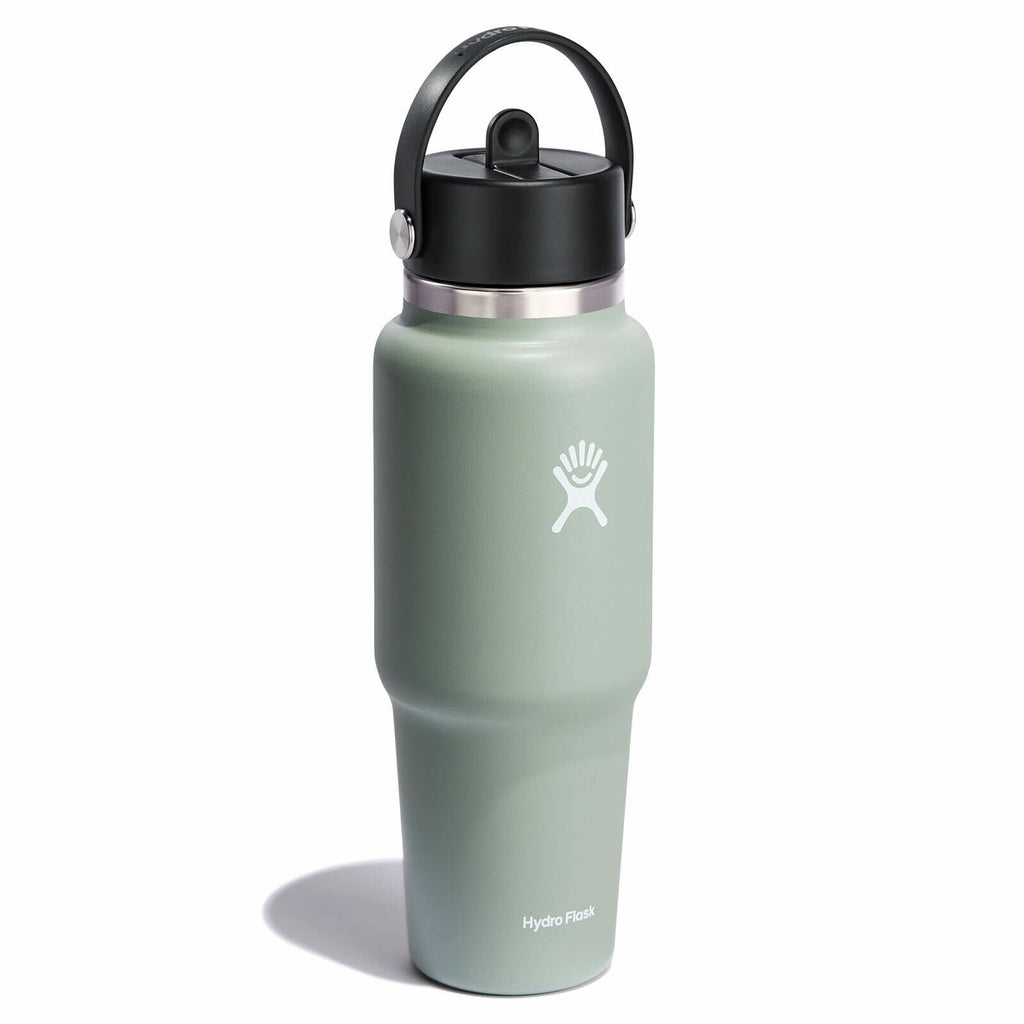 Hydro Flask 32 oz Wide Mouth Travel Bottle with Flex Straw Cap - Agave