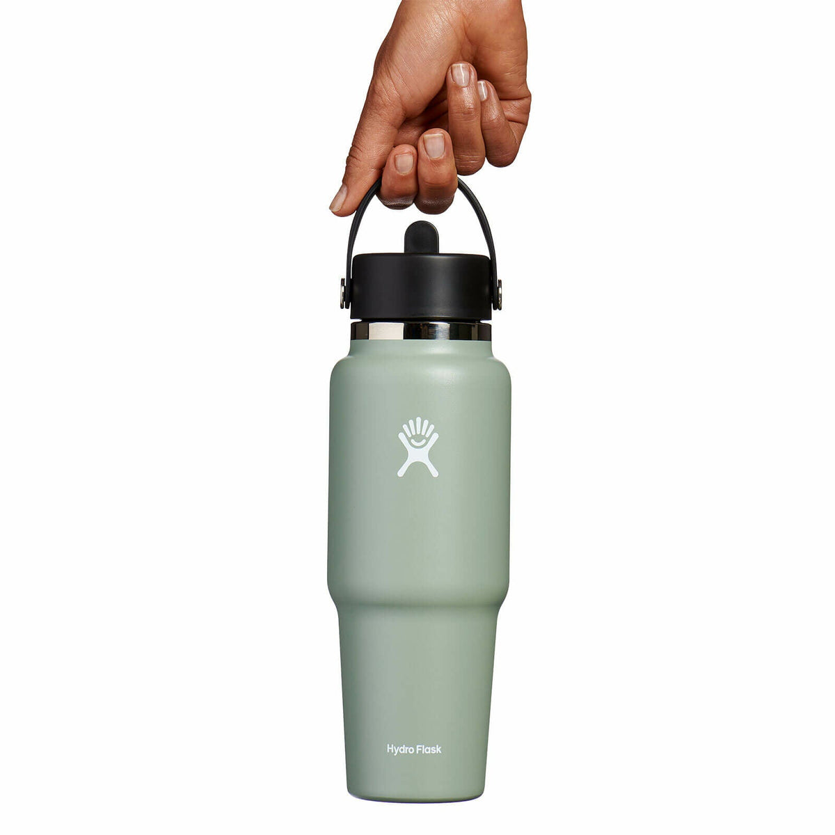 Hydro Flask 32 oz Wide Mouth Travel Bottle with Flex Straw Cap - Agave